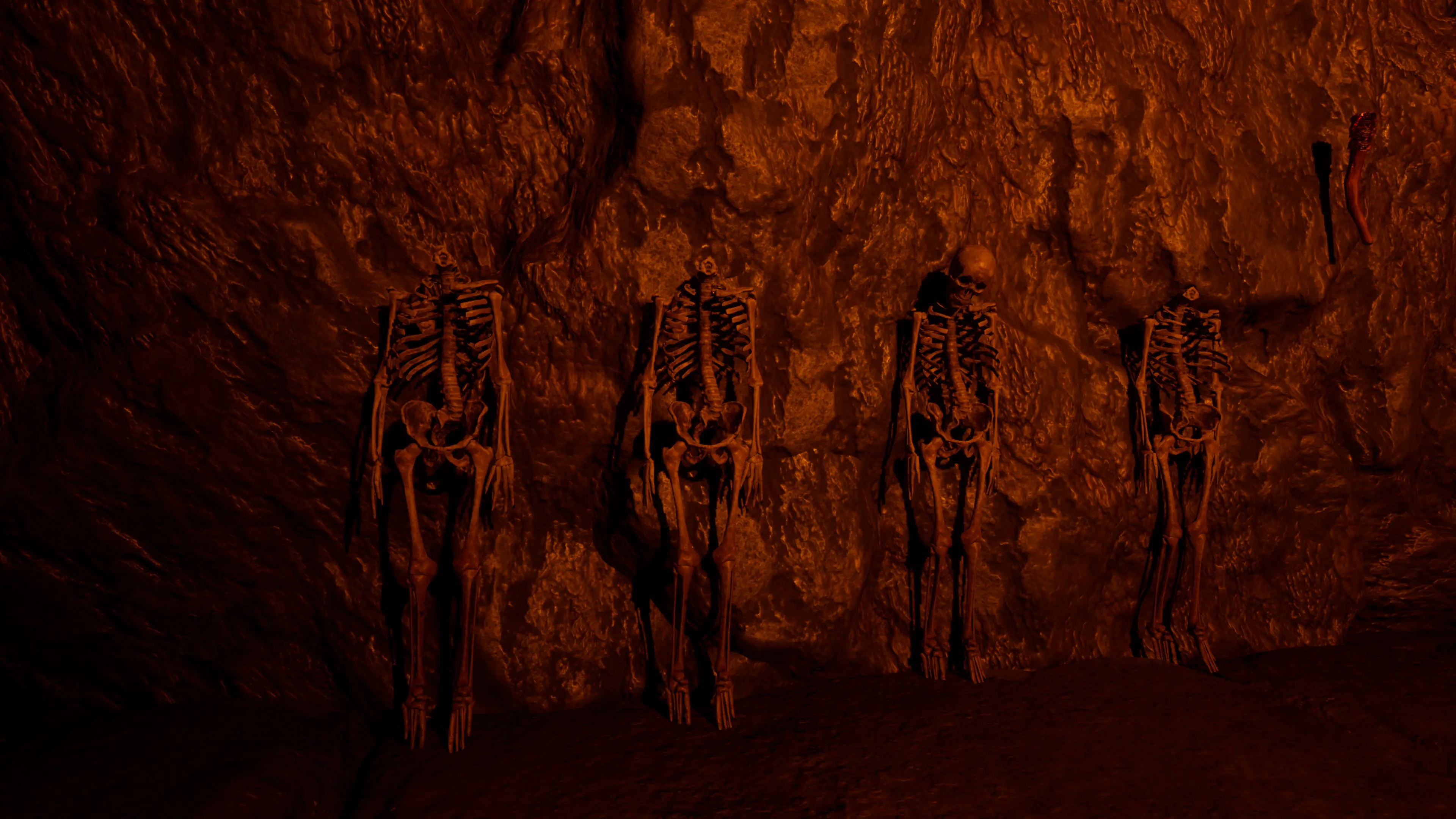 Silent Chamber puzzle featuring four skeletons